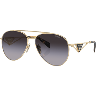 Prada PR 73ZS Asian Fit ZVN5D1 58 Solbriller Kvinder Guld - Pale Gold - 58mm