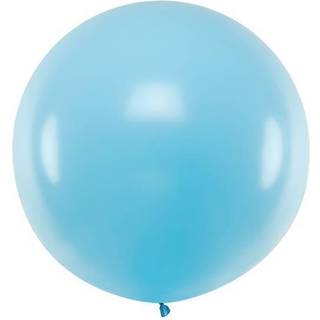 1 stk Kæmpe pastel lyseblå ballon - 1 meter
