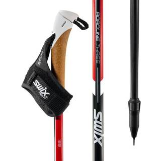 Swix Roadline 3 Pole Red/Black, NoColor, 160 cm