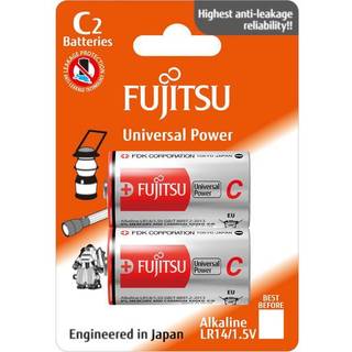 C / LR14-batterier Fujitsu Universal Power 1.5V, alkalisk (LR), 2-pak