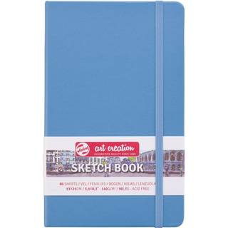 Hardcover Sketchbook - Lys Blå 13 x 21 cm
