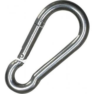 Karabinhage 1852-Marine, galvaniseret stål, Ø7 mm, 70 mm