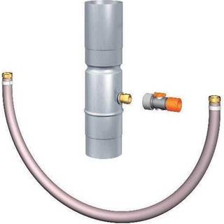 RHEINZINK regnvandssamler med Gardenastik 76 mm