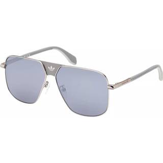 Adidas Mand OR0091 16C Solbriller Metal Palladium Grå Geometrisk Normal Spejl