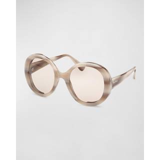 Max Mara MM0074 RENEE 20E 54 Solbriller Kvinder Brun - Striped Brown - 54mm