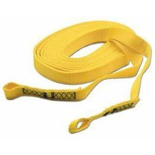 Sikkerhedsbånd til dæk Lalizas Life-Link' Jacklines, 10 meter x 25 mm, passer til både op til 10 meter (30 fod), med øjer, 2-pak
