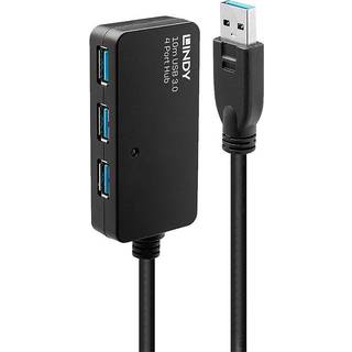 LINDY USB 3.0 Aktivverlängerungs-Hub Pro 10m 4 Port 8m Segment