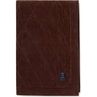 Lexington Quilted Organic Cotton Velvet Sengetæppe 160x240 Cm t - Sengetæpper Bomuld Brun - 12330100-2900-BS10