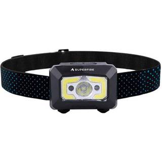 Superfire X30 genopladelig og vandtæt pandelampe m håndfri sensor - 340lm
