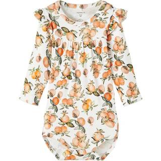 NAME IT Langærmet Body Faline Bright White