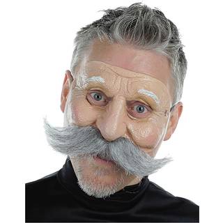 Opa Halbmaske mit Bart