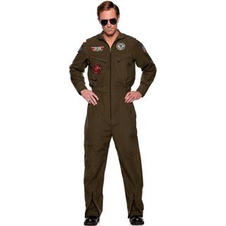 Navy Top Gun Jet Pilot Herren Kostümanzug One Size
