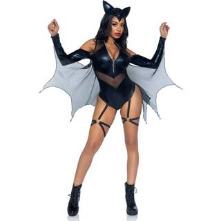 2 pc Midnight Bat inkluderer Zi - Stor / sort