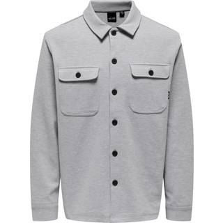 ONLY & SONS Kodyl Overshirt Light Grey Melange