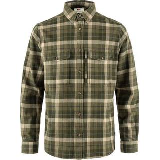 Fjällräven Men's Värmland Heavy Flannel Shirt Green-Deep Forest, S