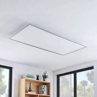 Lindby LED-loftlampe Zento, 120 cm, sølv, 4.000 K