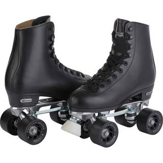 Chicago sk?jter herres premium l?derforet rink rulle sk?jte - klassisk sort quad sk?jter - st?rrelse 10