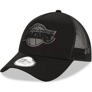 New Era LA Lakers Tonal Black A-Frame Trucker Cap newera adult unisex Black newera adult unisex Black newera adult unisex Black newera adult unisex Bl - Osfm