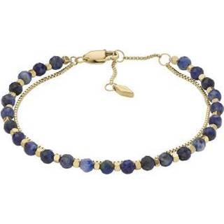 Fossil JF04540710 Yellow IP Lapis Bracelet - J49329
