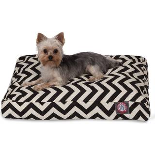 Majestic Pet Chevron rektangel hundeseng vaskbar - skridsikker komfortabel k?ledyrsseng - kasseseng med aftageligt vaskbart betr?k - Kennelseng t