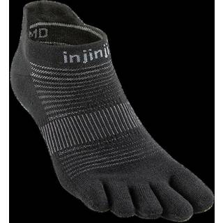 Injinji Men's Run Lightweight No-Show Black, M