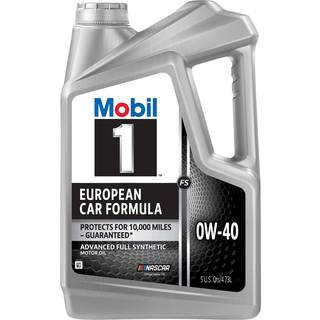 Mobil 1 FS European Car Formula 0W-40 fuldsyntetisk motorolie, 5 qt (ca. 4,7 L) - forlænger levetiden til ca. 16.093 km