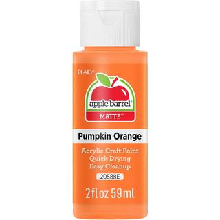 Æble tønde akrylmaling i forskellige farver (2 oz) JA20588 græskar orange