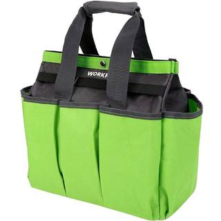 WorkPro Garden Tool Bag Garden Tote -opbevaringspose med 8 lommer hjemmearrang?r til indend?rs og udend?rs havearbejde havev?rkt?jss?t Holder (v?