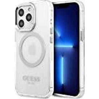 Guess Metal Outline MagSafe-cover til iPhone 13 Pro / iPhone 13 - sølv