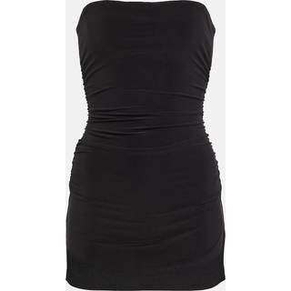 Norma Kamali Ruched bandeau jersey minidress - black - L