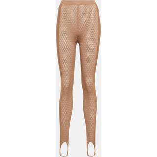 Khaite Lace stirrup leggings - black - S