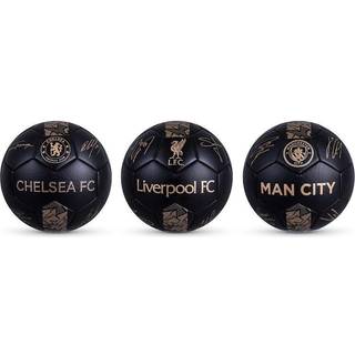 Liverpool FC Foldbold sort/guld - Størrelse 5