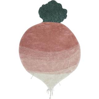 Håndvævet børnetæppe Ramona the Radish, vaskbar