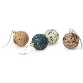 Ferm Living Marble Baubles - M - Set of 4