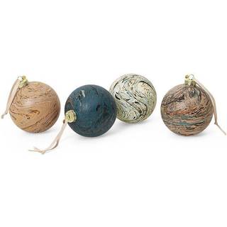 Ferm Living Marble Baubles - L - Set of 4