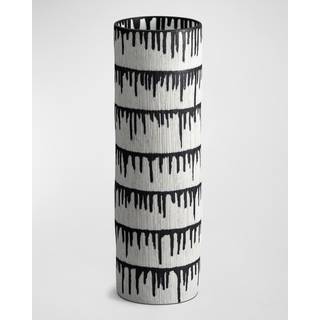 L'Objet Vases - 'Tokasu' vase in Black and white Porcelaine