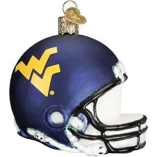 Old World Christmas Ornamenter: West Virginia University Glass bl?st ornamenter til juletr?hjelm