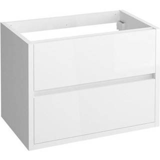 Allibert SENSE underskab, 2 skuffer med soft close, 80 cm, alpin hvid højglans