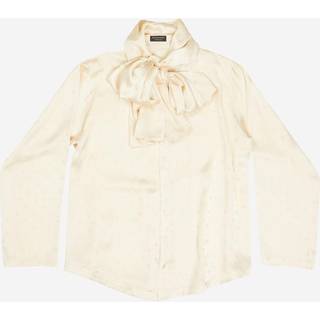 Balenciaga Hooded jacquard blouse - white - XS