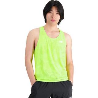 Tanktop New Balance Q Speed Jacquard Singlet mt33280-thw Størrelse XL