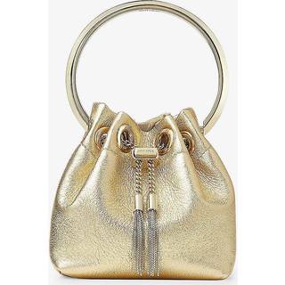 Jimmy Choo Bon Bon Micro leather bucket bag - gold - One Size
