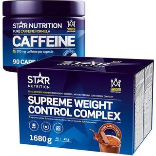 Complete Meal Måltidserstatning vægtkontrol + koffeintabletter 200 mg 90 kapsler