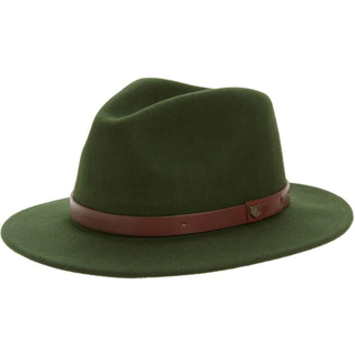 Brixton Messer Fedora Hat Grøn - L