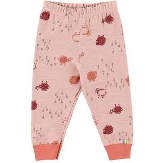Leggings i chilirød uld og økologisk bambus