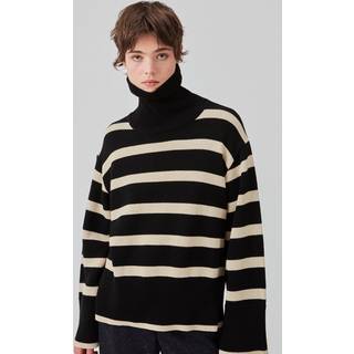 Modström CorbinMD stripe t-neck - Summer Sand Black - XL - Strik