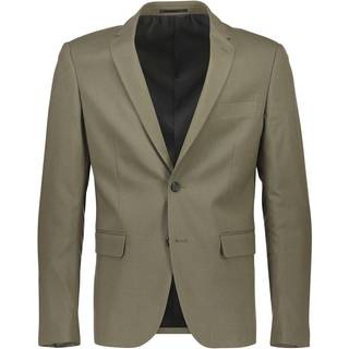 Plain Jakkesæt, Olive, 46