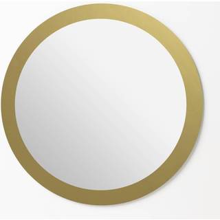 Cirkel 70 cm. magnetisk spejl guldkant.