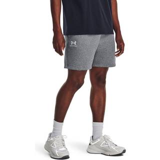 Under Armour Icon Fleece Men's 7.75" Shorts Pitch Gray Medium Heather / White XL