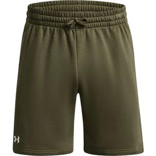 Shorts Under Armour Rival Fleece Shorts Castlerock Light Heather/ White XXL - White - XXL