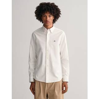 GANT Herre Slim fit Oxford skjorte med stræk (S)